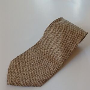 Sophisticated Tan Patterned Men's Tie